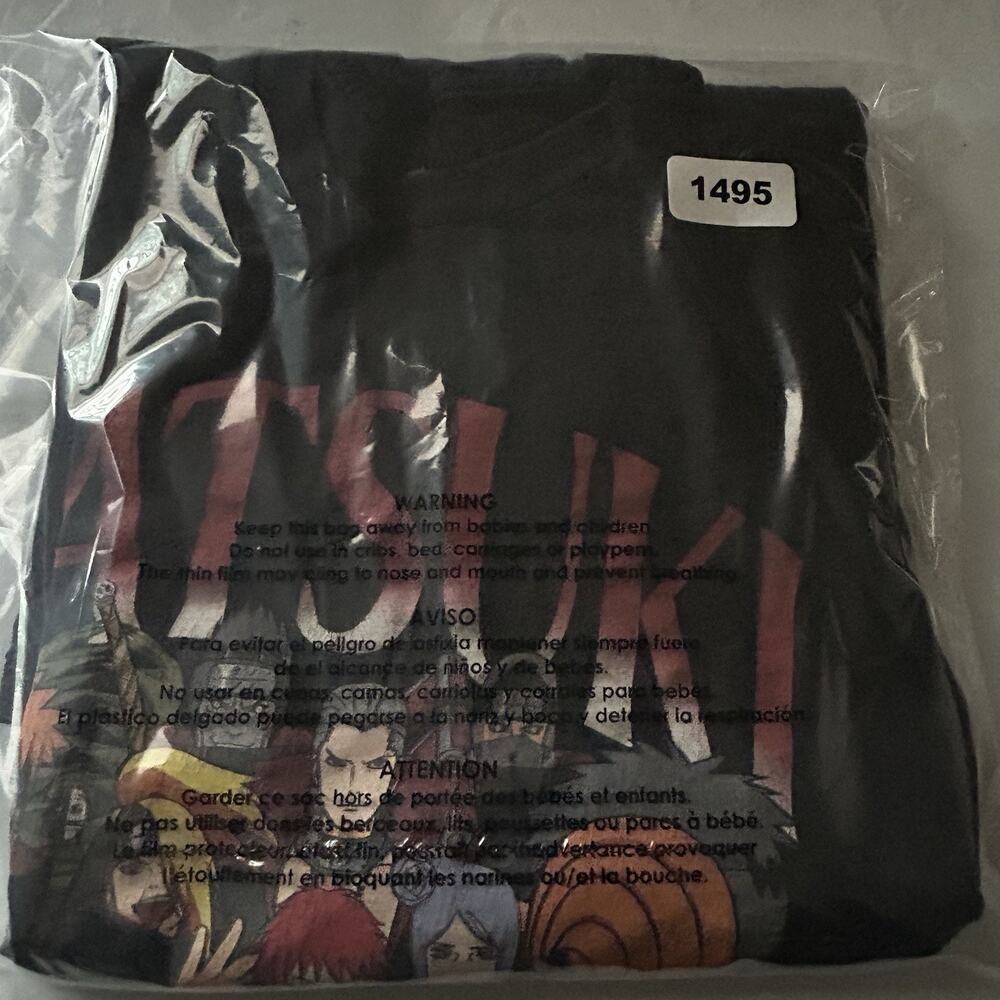 Vintage 2002 Naruto Shippuden Akatsuki Tee Shirt Anime Graphic Size 2 XL - Picture 12 of 12